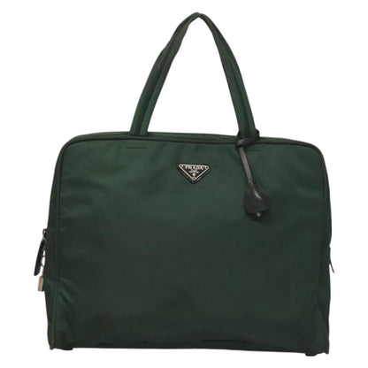 Prada Zip Around Tote Tessuto, KHAKI, NYLON, Handbag