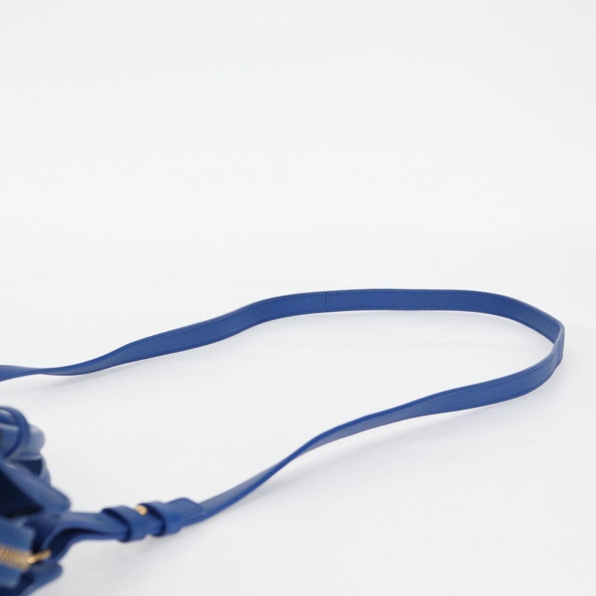 Saint Laurent Monogram Cabas Leather, BLUE, LEATHER, Handbag