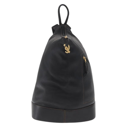 Loewe Anton Backpack Leather, Black, Leather, Backpack