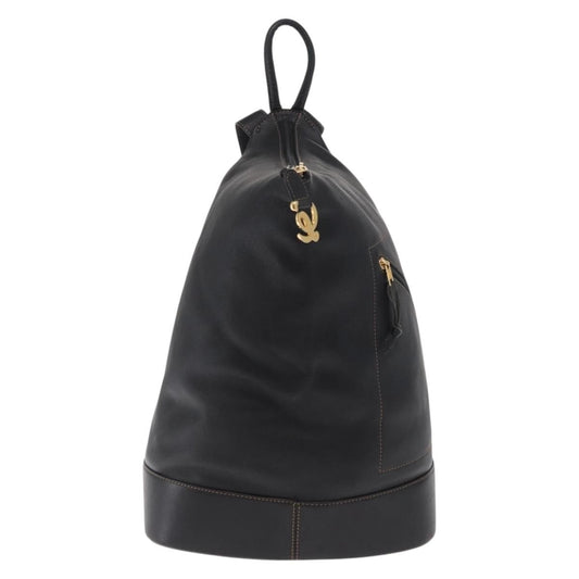 Loewe Anton Backpack Leather, Black, Leather, Backpack