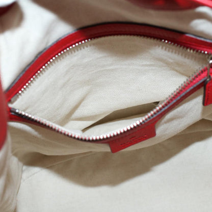 Gucci Soho Drawstring Backpack Leather, Red, Leather, Backpack
