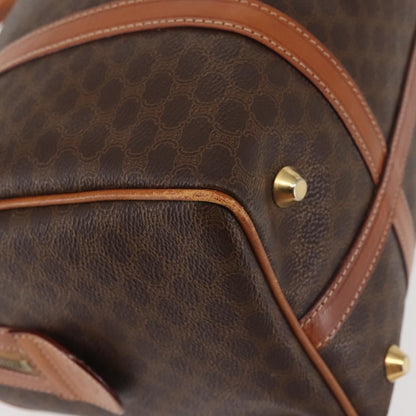 Celine Vintage Boston Bag Macadam Coated Canvas, BROWN, CANVAS, Handbag