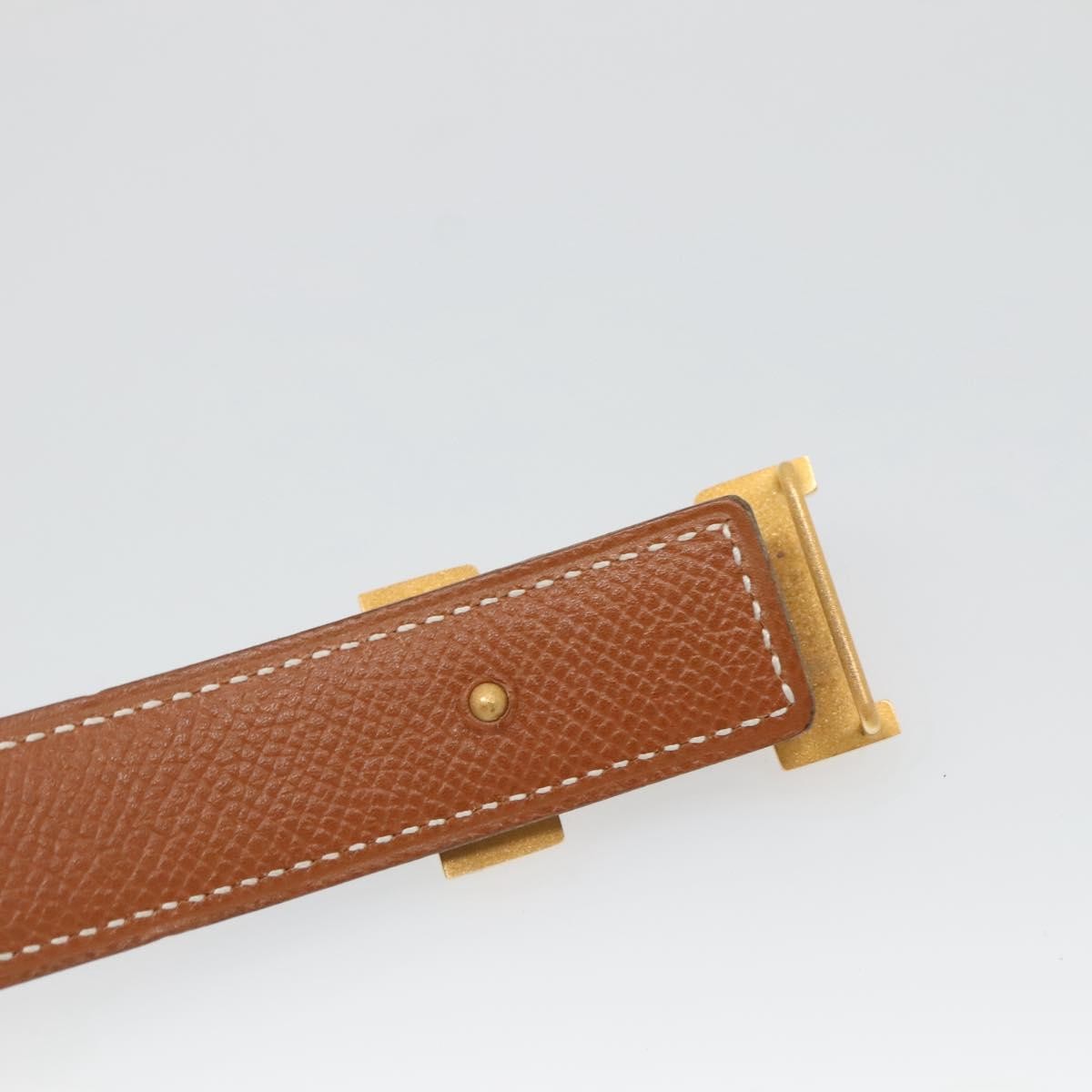 Hermes Constance Belt Leather, BLUE, LEATHER, Belts