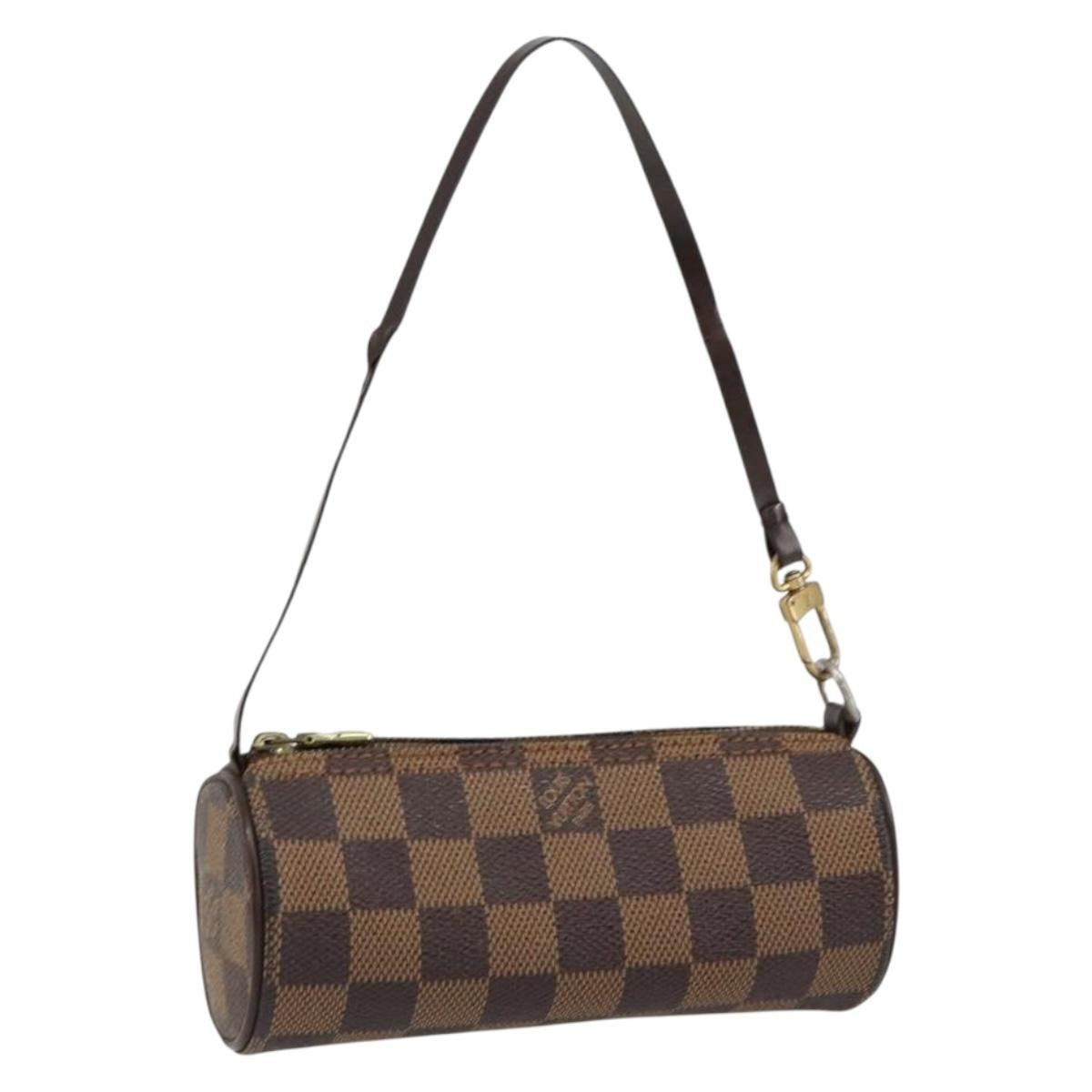 Louis Vuitton Papillon Pochette Damier, BROWN, CANVAS, Clutche & pouche