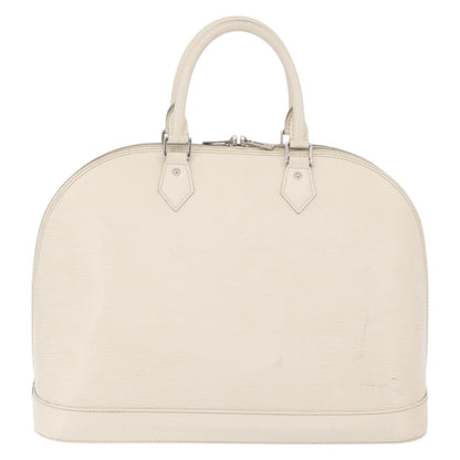 Louis Vuitton Alma Handbag Epi Leather, White, Leather, Handbag
