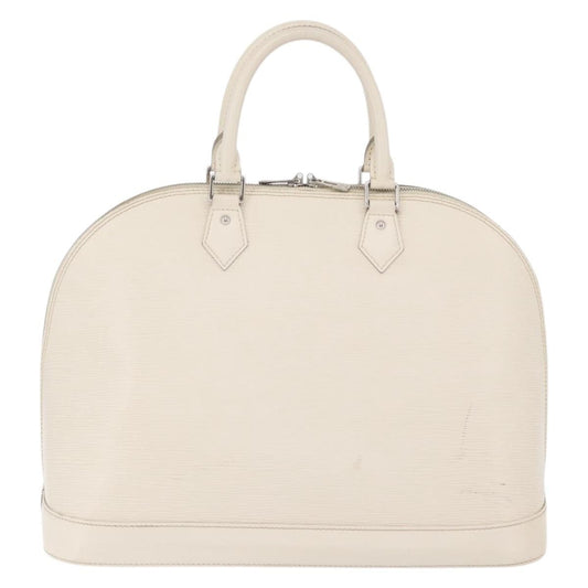 Louis Vuitton Alma Handbag Epi Leather, White, Leather, Handbag