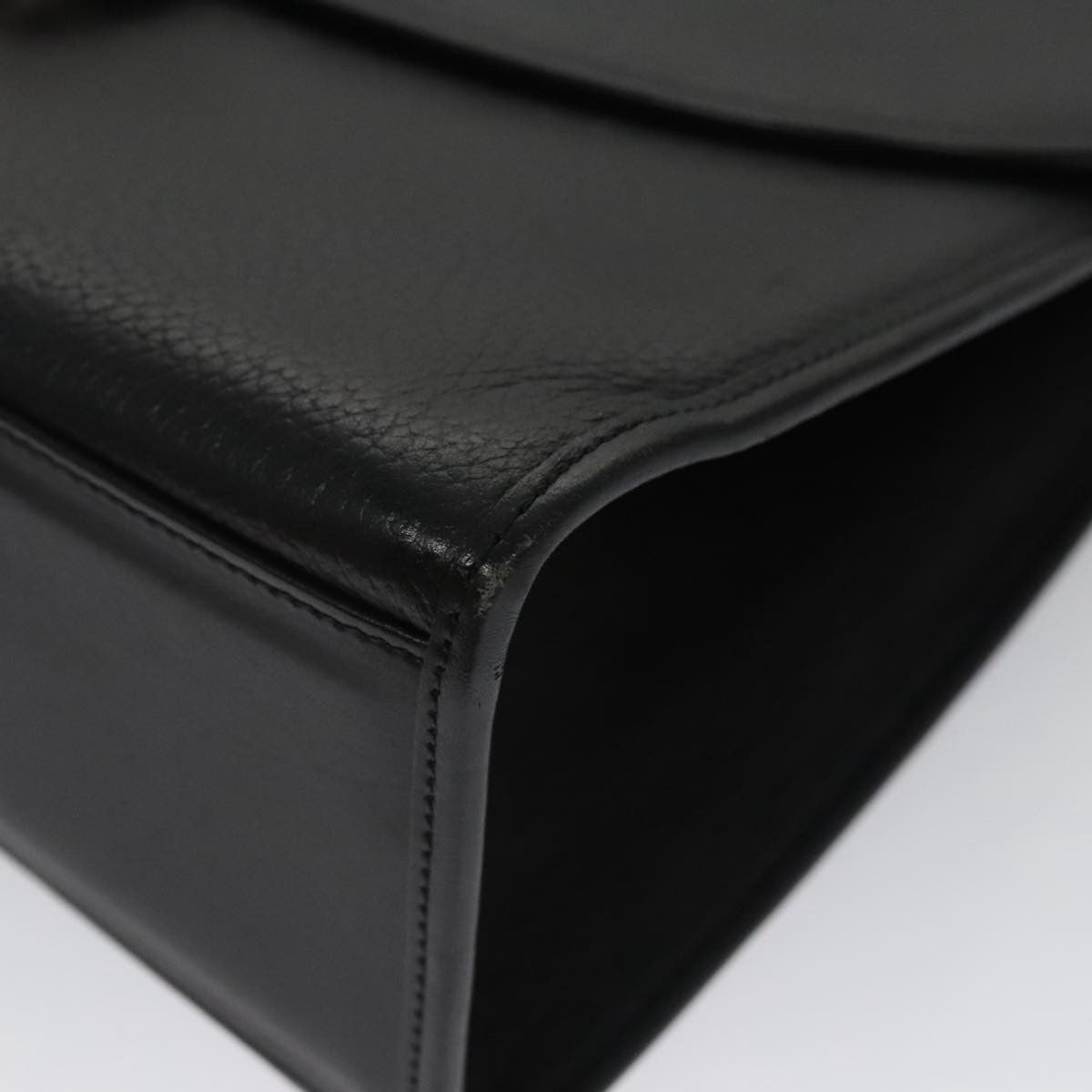 Burberry Vintage Handbag Leather, BLACK, LEATHER, Handbag