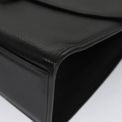 Burberry Vintage Handbag Leather, BLACK, LEATHER, Handbag