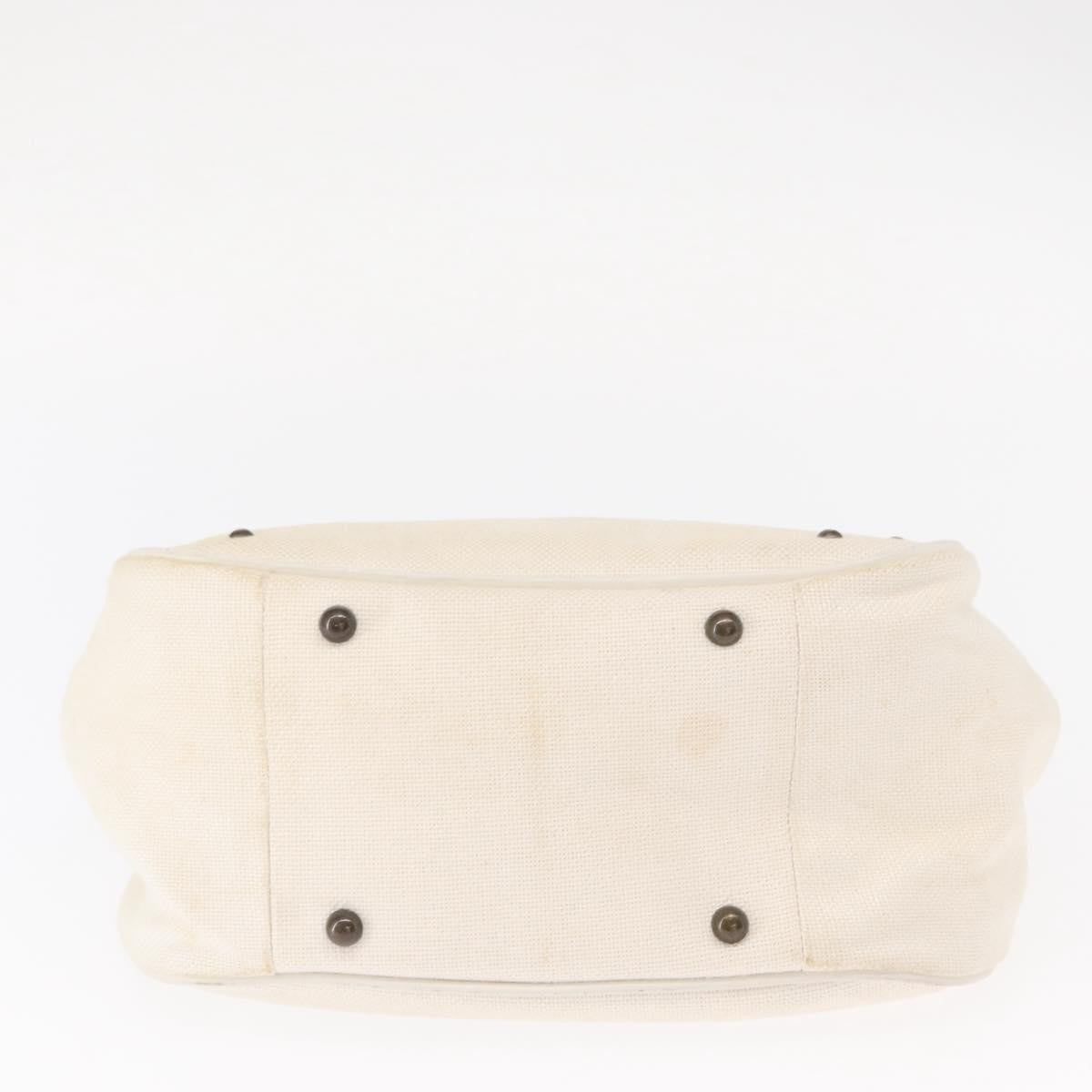 Chloe Vintage handbag Leather, WHITE, CANVAS, Handbag