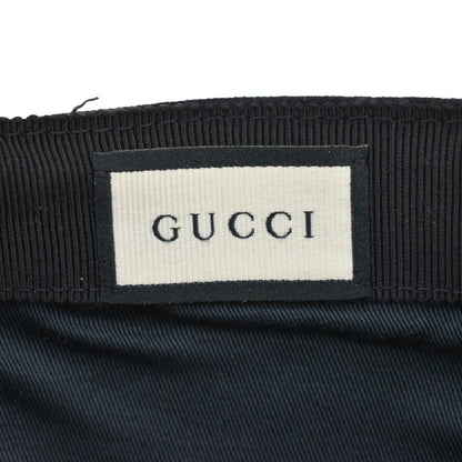 Gucci Web Baseball Cap GG Canvas, BLACK, CANVAS, Head accessory