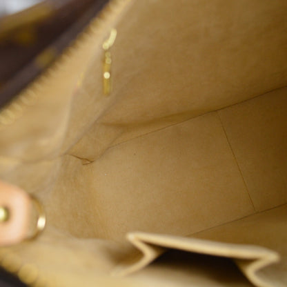Louis Vuitton Looping Handbag Monogram Canvas, BROWN, CANVAS, Handbag