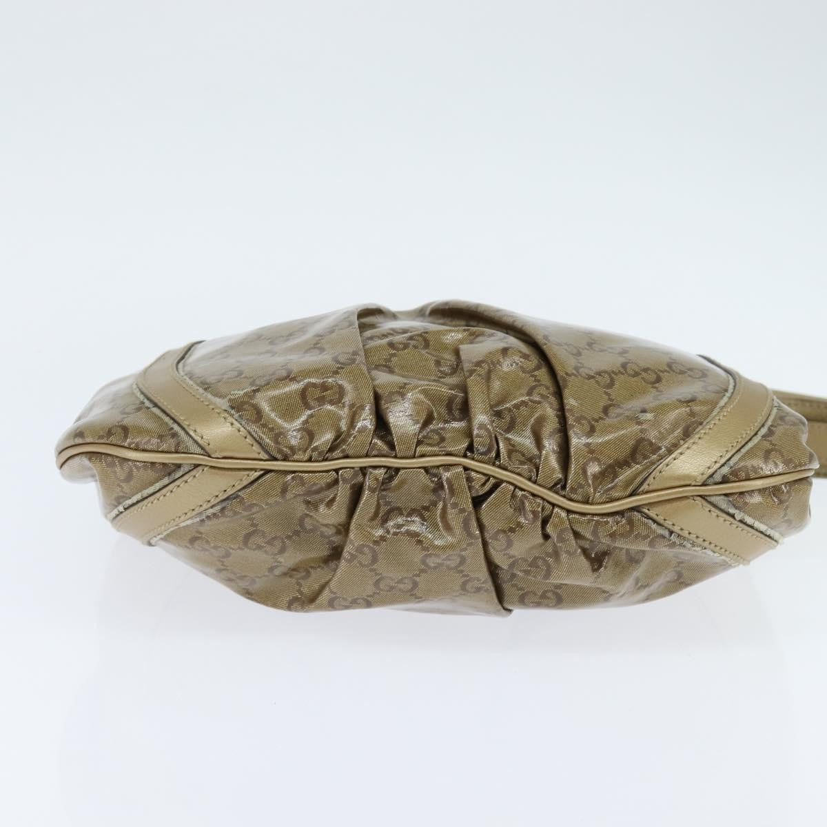 Gucci D Ring Messenger Bag GG Coated Canvas, GOLD, CANVAS, Shoulder bag