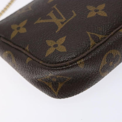Louis Vuitton Mini pochette accessoires Canvas, BROWN, CANVAS, Clutche & pouche