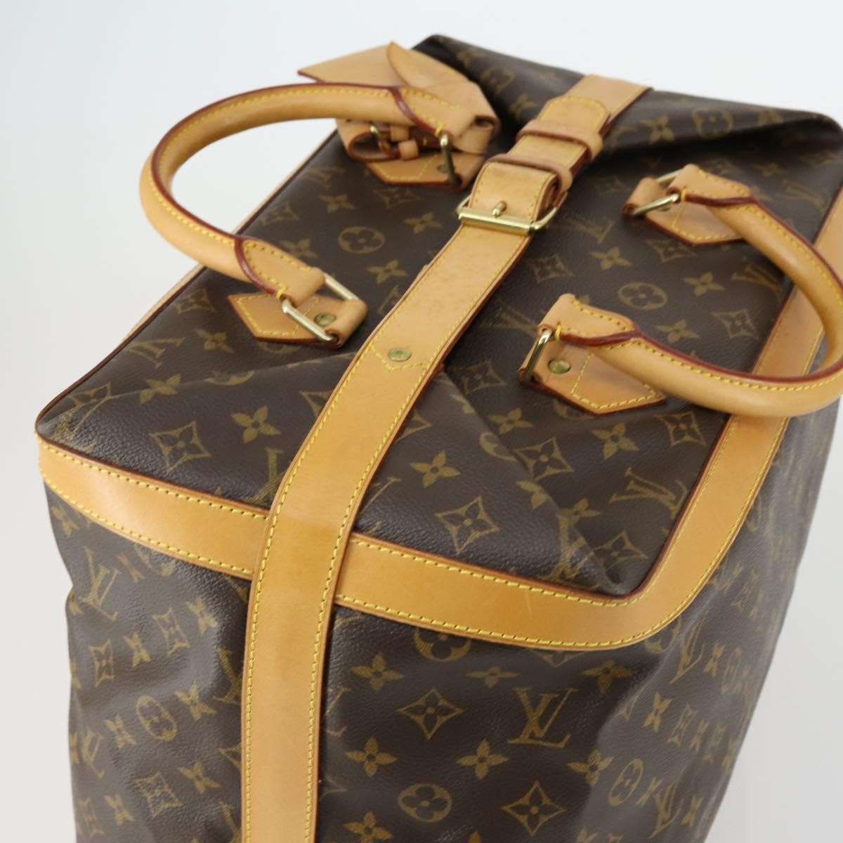 Louis Vuitton Cruiser Handbag Monogram Canvas, BROWN, CANVAS, Travel bag