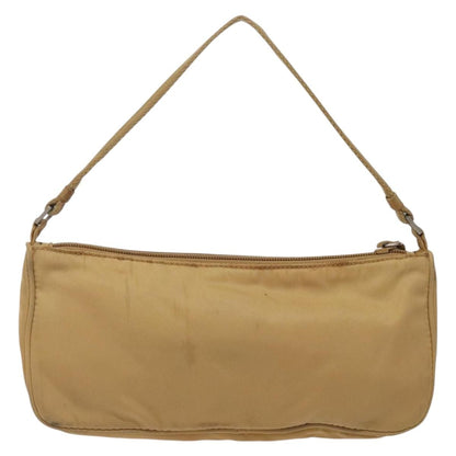 Prada Pochette Shoulder Bag Tessuto, BEIGE, NYLON, Clutche & pouche