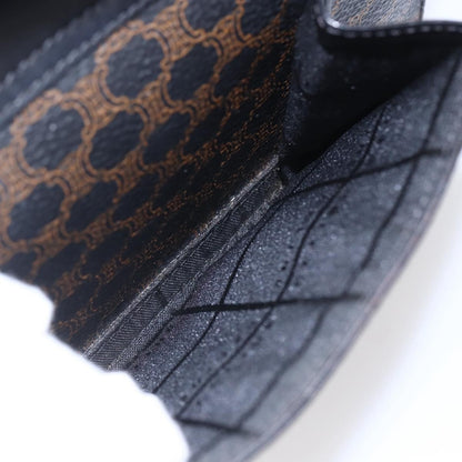 Celine Vintage Macadam Shoulder Bag Canvas, BLACK, CANVAS, Shoulder bag