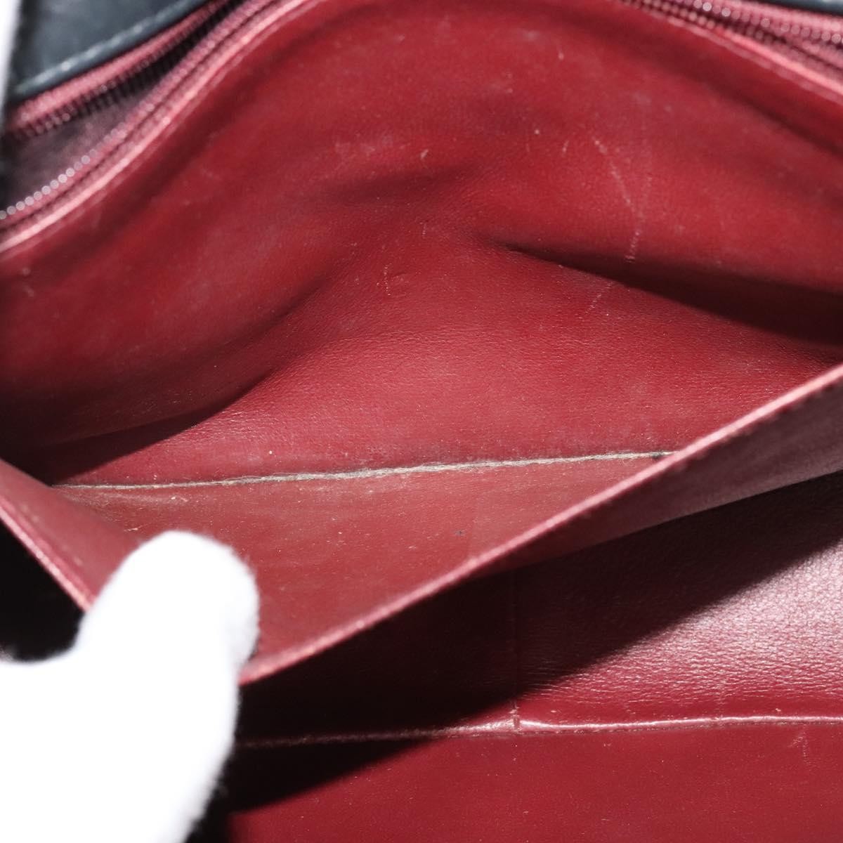 Chanel Vintage Vertical CC Flap Bag Leather, BLACK, LEATHER, Shoulder bag