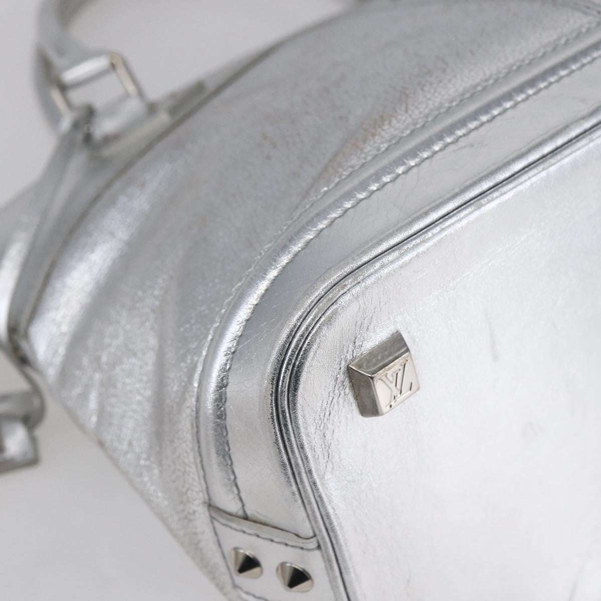 Louis Vuitton Suhali Lockit Handbag Leather, SILVER, LEATHER, Handbag
