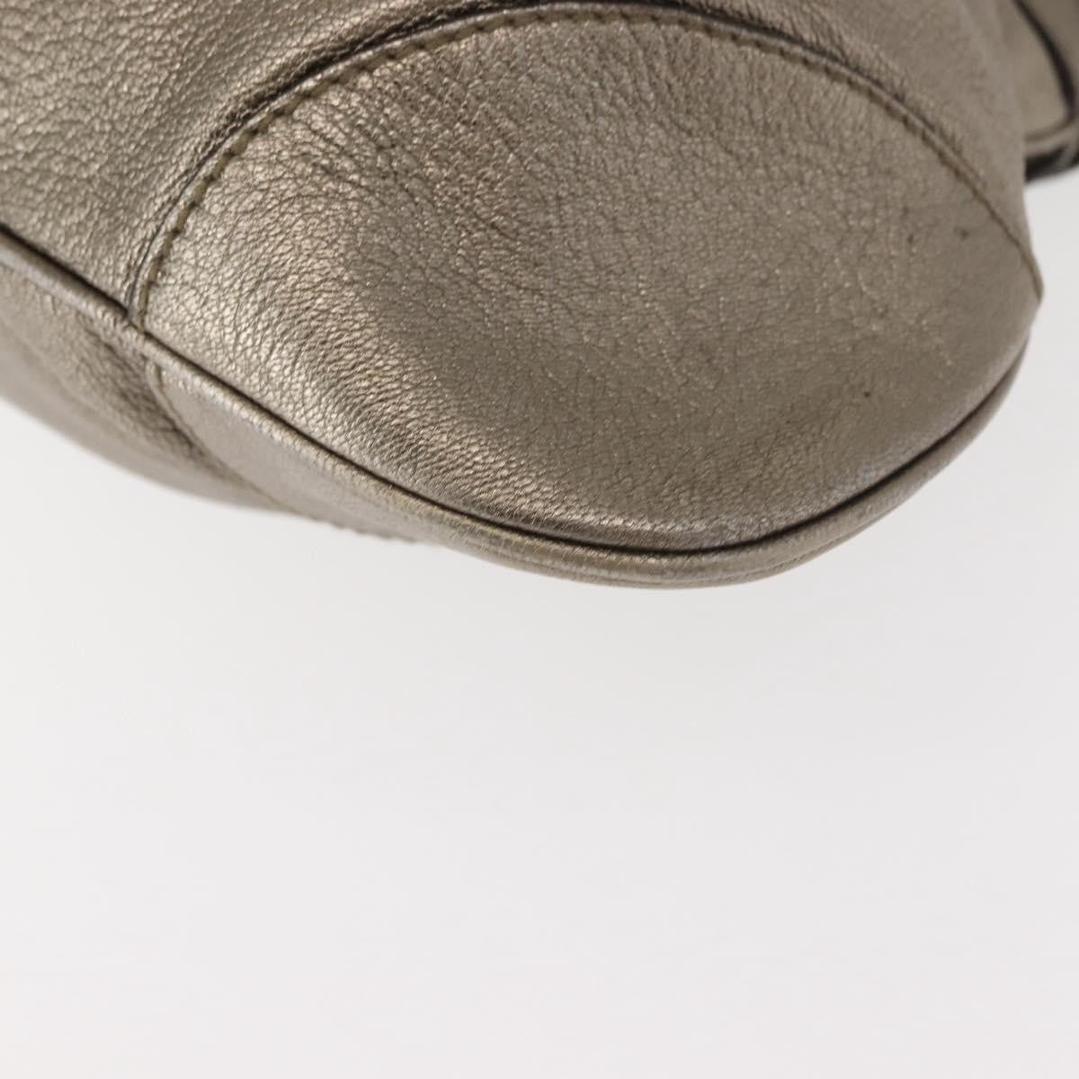 Salvatore Ferragamo Gancini Tote Leather, GOLD, LEATHER, Tote bag