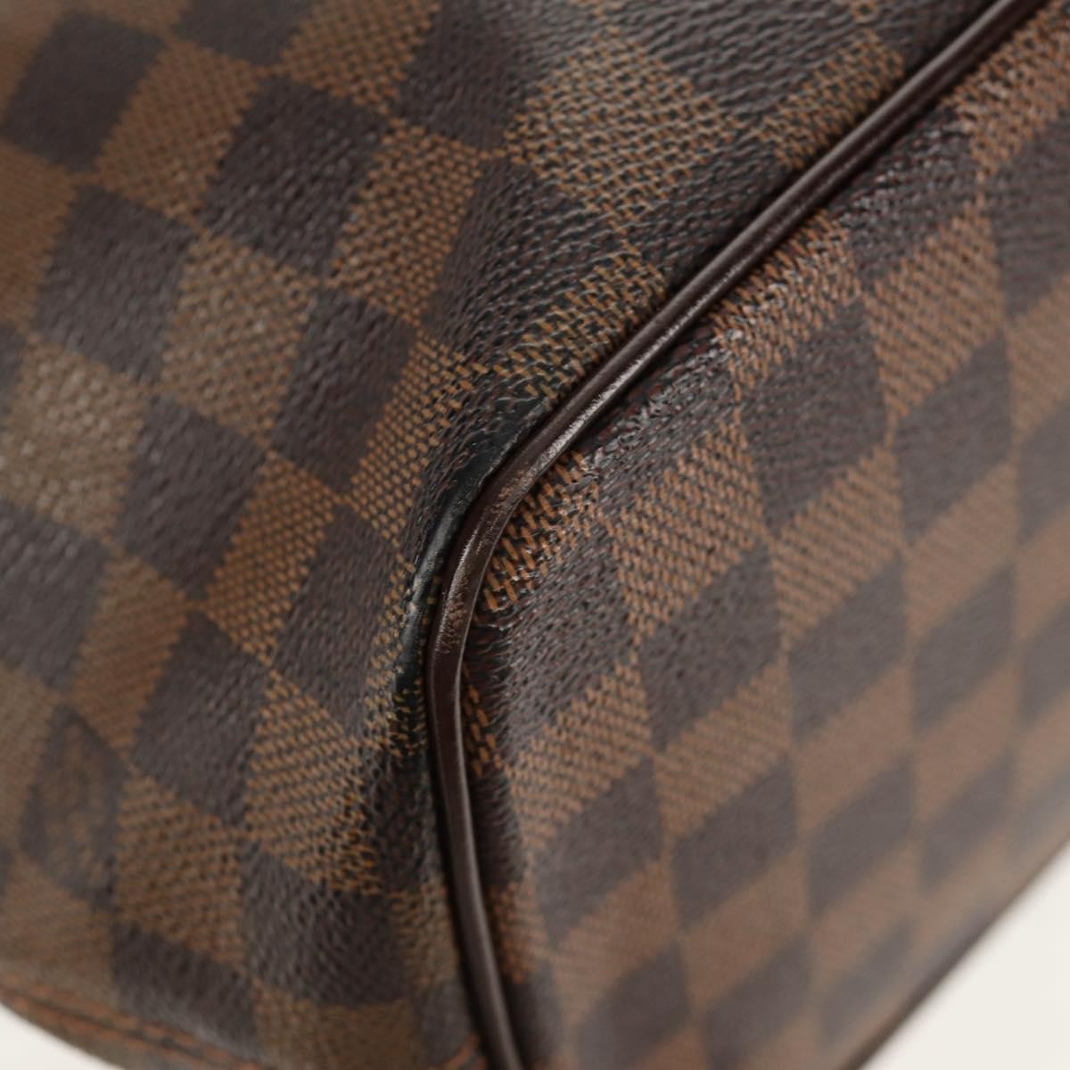 Louis Vuitton Saleya Handbag Damier, BROWN, CANVAS, Tote bag