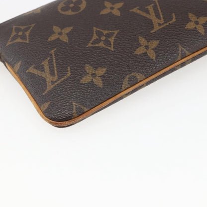 Louis Vuitton Milla Pochette Monogram Canvas, BROWN, CANVAS, Clutche & pouche