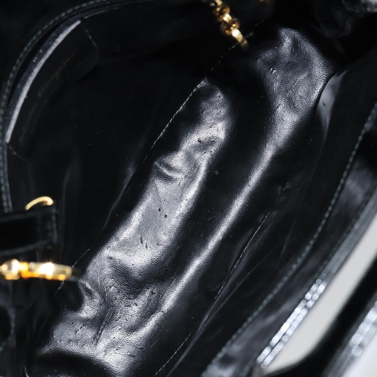 Salvatore Ferragamo Wanda Handbag Patent Leather, BLACK, PATENT_LEATHER, Handbag