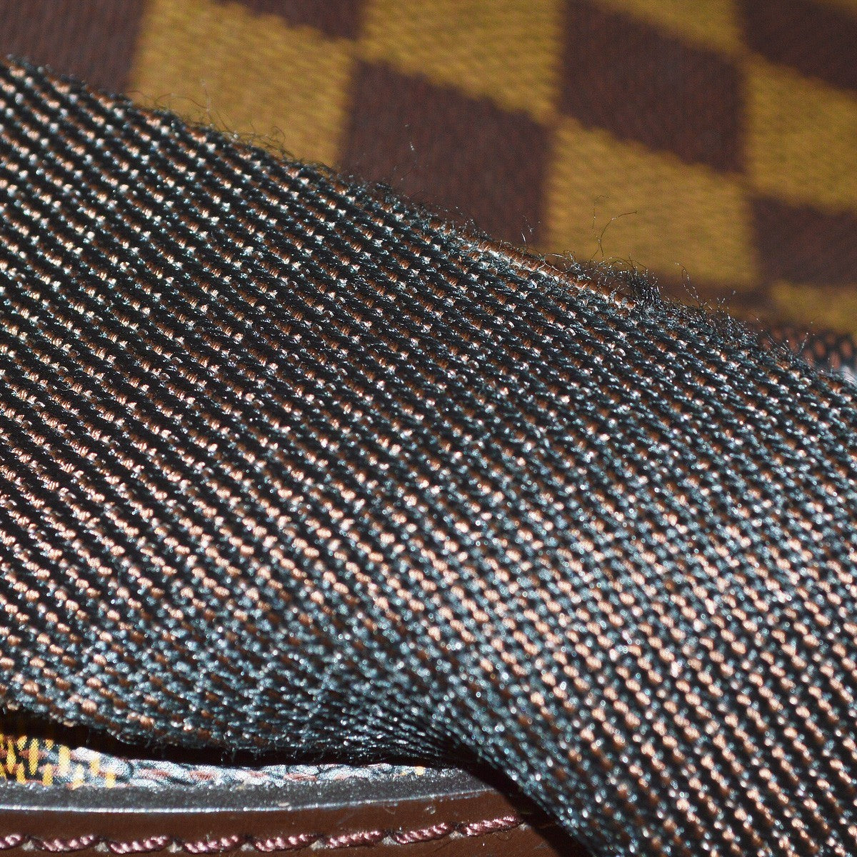 Louis Vuitton Naviglio Handbag Damier, BROWN, CANVAS, Shoulder bag