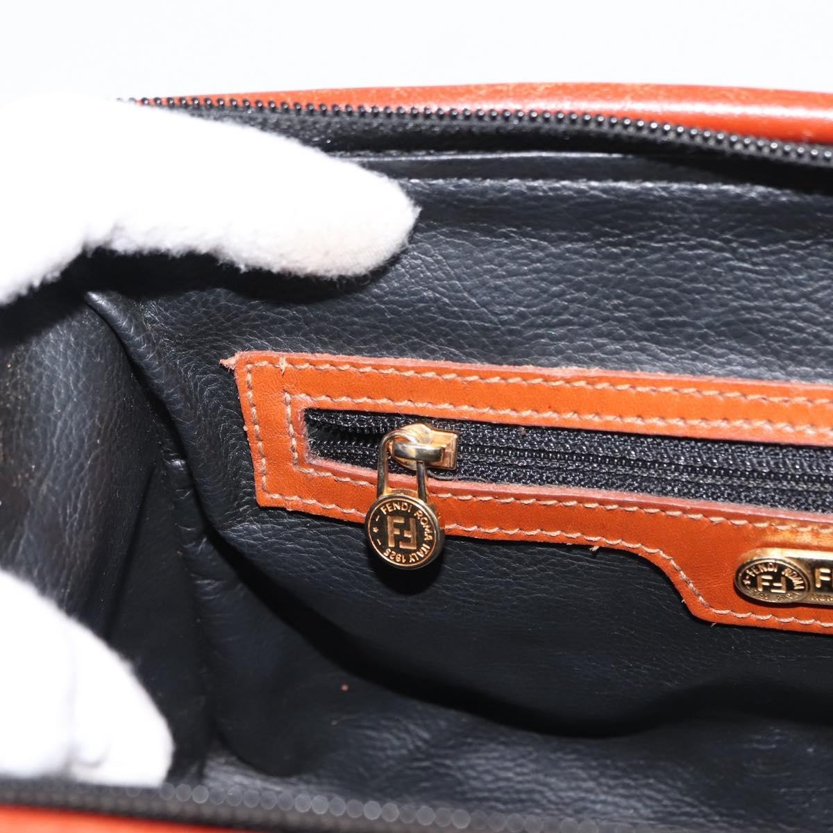 Fendi Vintage Pequin Convertible Boston Bag Coated Canvas, GREEN, CANVAS, Handbag