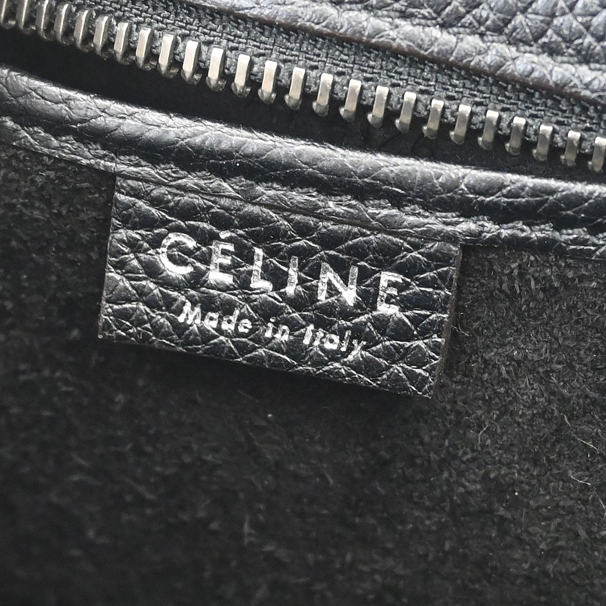 Celine Luggage Bag Grainy Leather, BLACK, LEATHER, Handbag