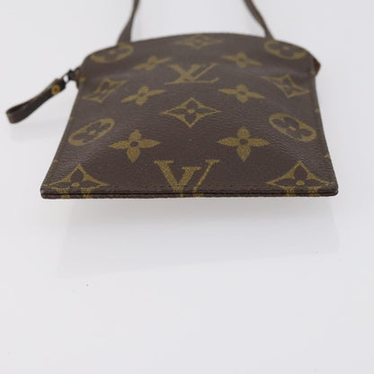 Louis Vuitton Pochette Secret Monogram canvas, BROWN, CANVAS, Clutche & pouche