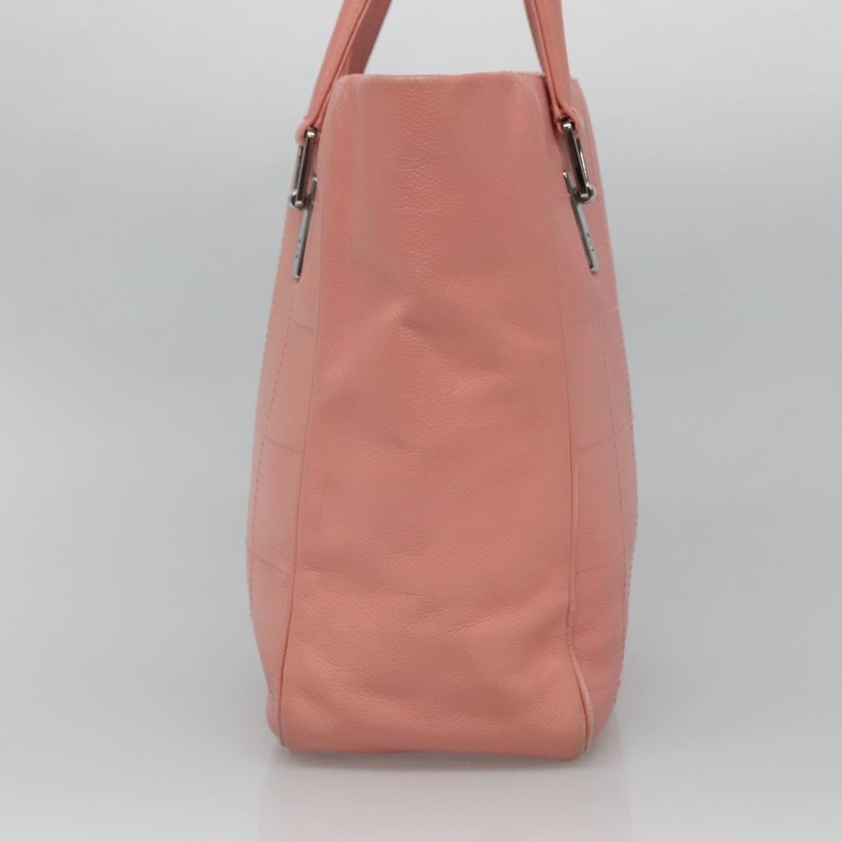 Chanel Chocolate Bar Coco Mark handbag Caviar skin, PINK, LEATHER, Handbag