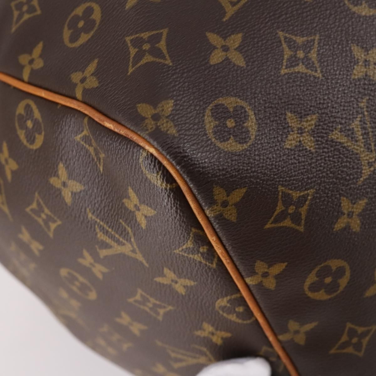 Louis Vuitton Keepall Bag Monogram Canvas, BROWN, CANVAS, Travel bag