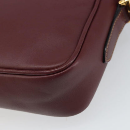 cartier Must de Cartier Shoulder Bag Leather, BURGUNDY, LEATHER, Shoulder bag