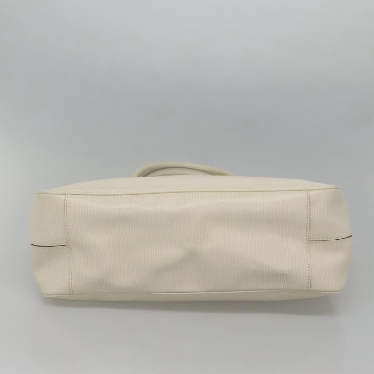 Louis Vuitton Passy Tote Epi Leather, WHITE, LEATHER, Tote bag