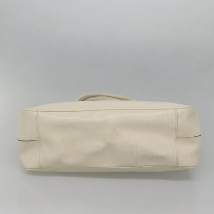 Louis Vuitton Passy Tote Epi Leather, WHITE, LEATHER, Tote bag