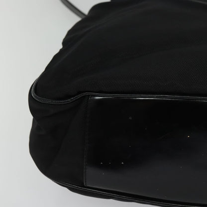 Gucci Vintage Bamboo Shoulder Bag Nylon, BLACK, NYLON, Shoulder bag