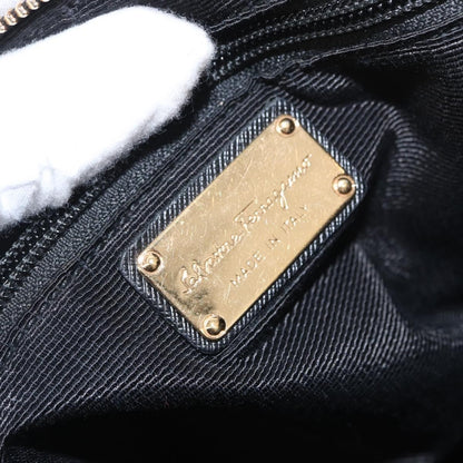 Salvatore Ferragamo Vala Handbag Nylon, BLACK, NYLON, Handbag