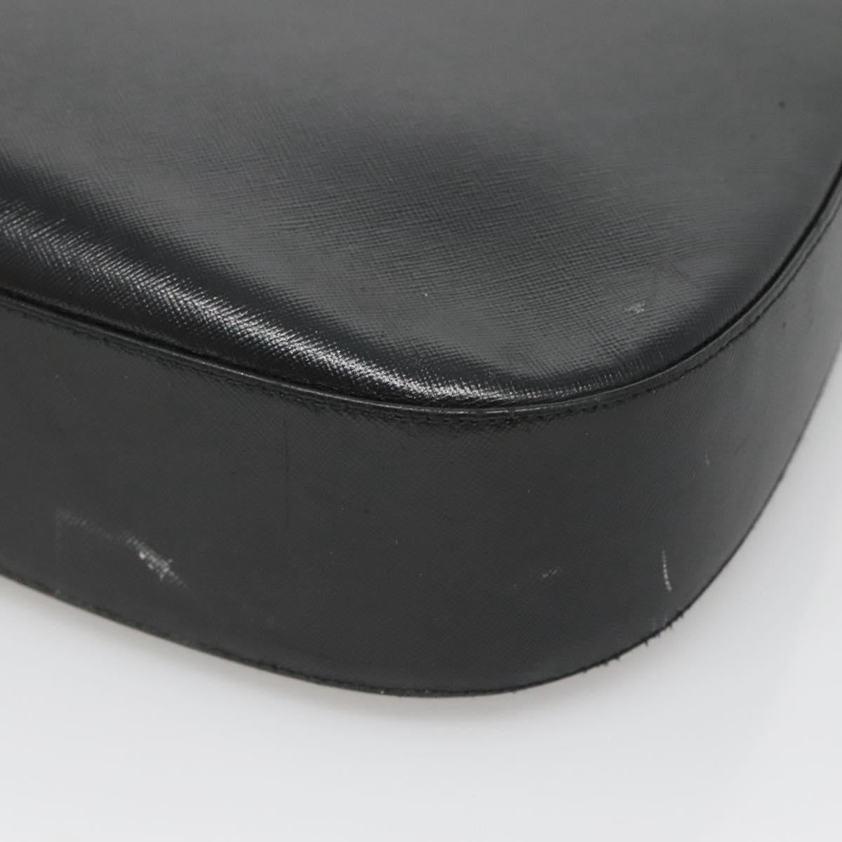 Salvatore Ferragamo Gancini Shoulder Bag Leather, BLACK, LEATHER, Shoulder bag