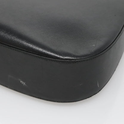 Salvatore Ferragamo Gancini Shoulder Bag Leather, BLACK, LEATHER, Shoulder bag