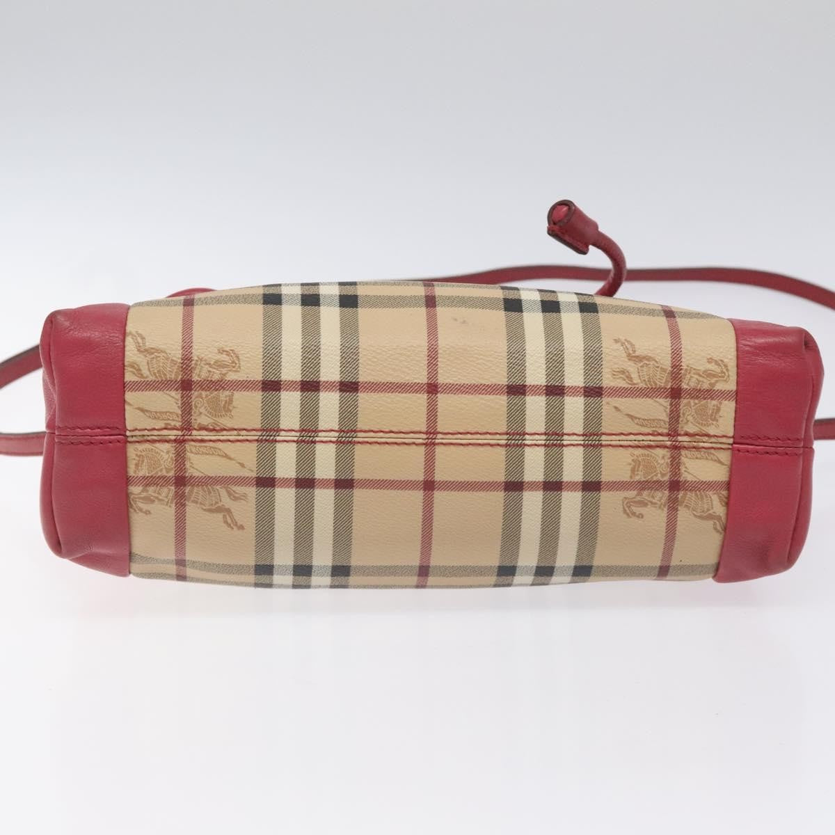 Burberry Flap Shoulder Bag Nova Check Coated Canvas, PINK, CANVAS, Shoulder bag