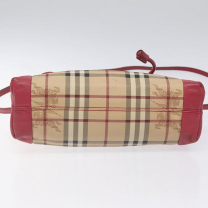 Burberry Flap Shoulder Bag Nova Check Coated Canvas, PINK, CANVAS, Shoulder bag