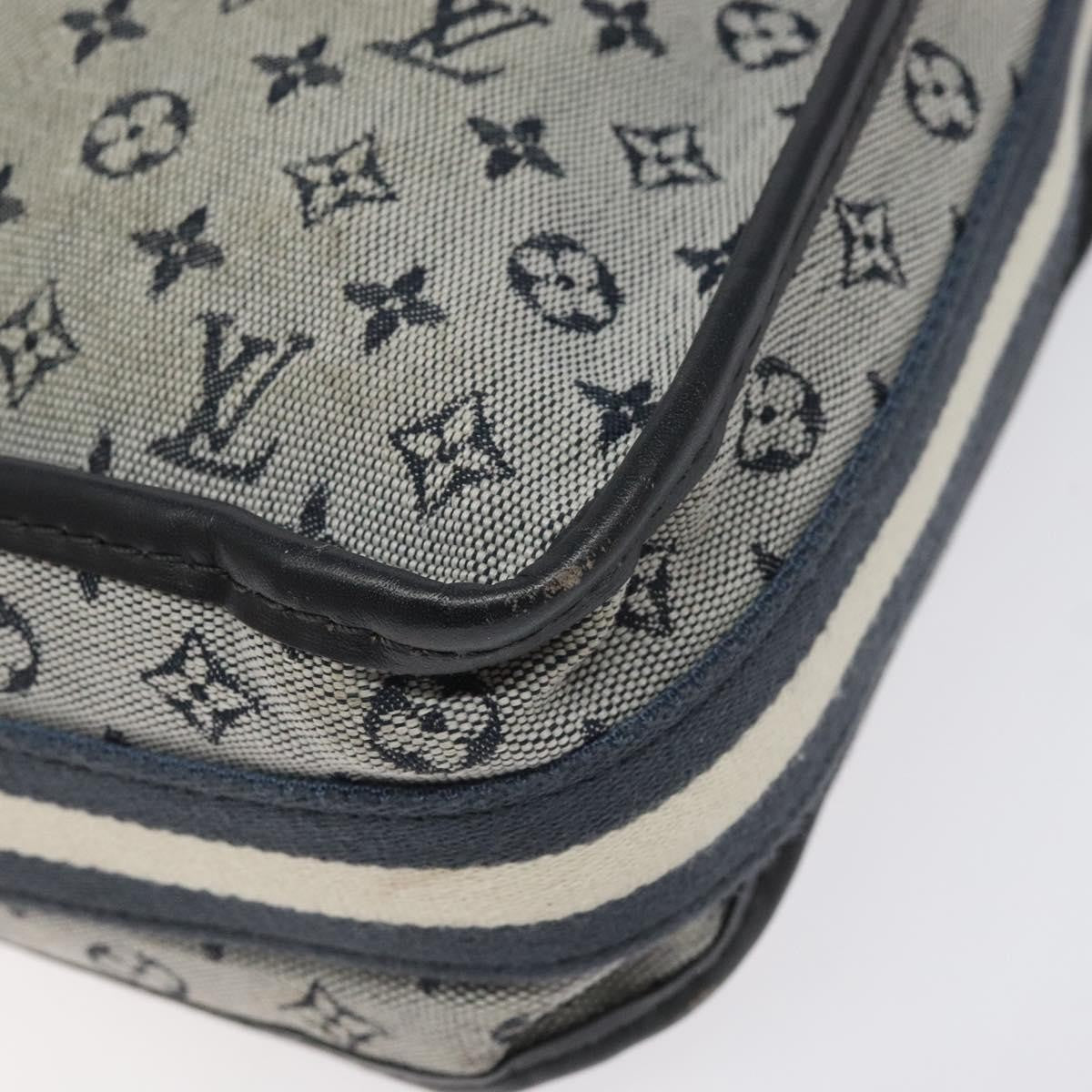 Louis Vuitton Mary Kate Messenger Bag Mini Lin, NAVY, CANVAS, Shoulder bag