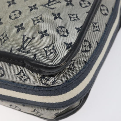 Louis Vuitton Mary Kate Messenger Bag Mini Lin, NAVY, CANVAS, Shoulder bag