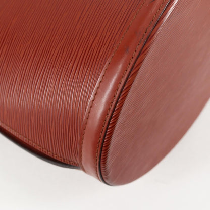 Louis Vuitton Cluny Shoulder Bag Epi Leather, BROWN, LEATHER, Shoulder bag