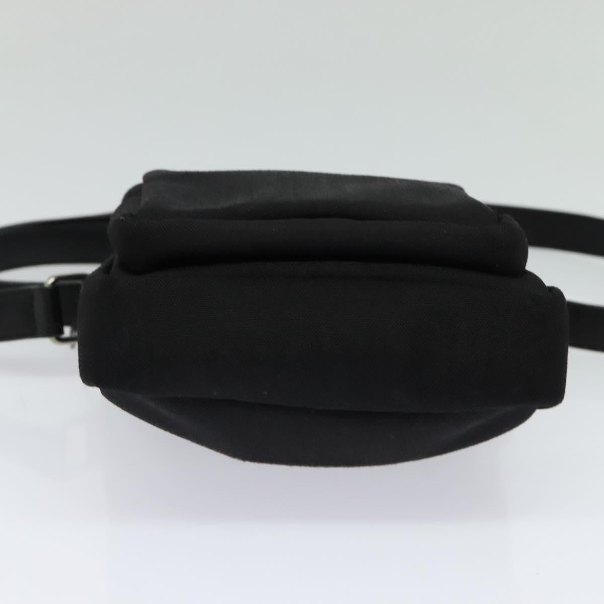 Saint Laurent Front Pocket Crossbody Bag Canvas, BLACK, CANVAS, Shoulder bag