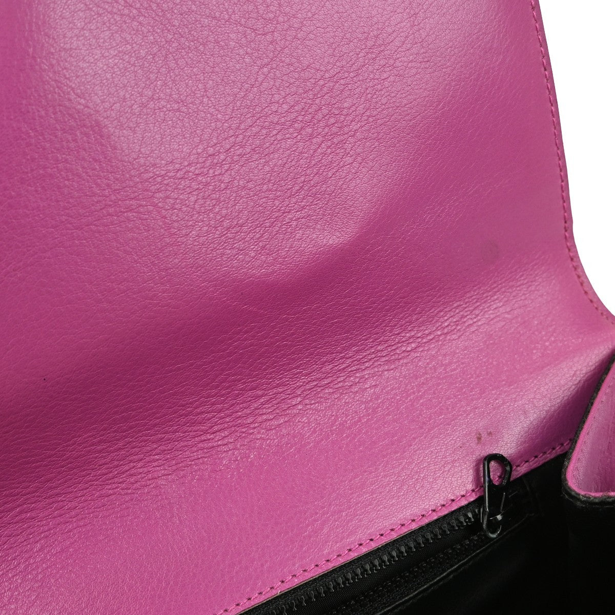 Celine Circle logo Leather, PINK, LEATHER, Clutche & pouche