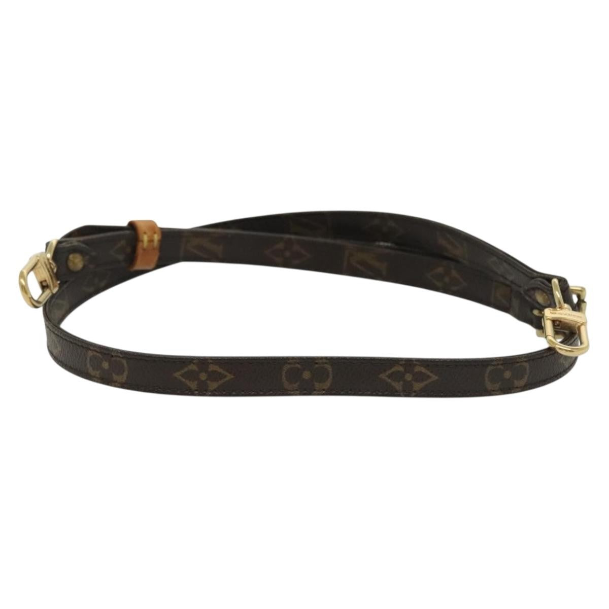 Louis Vuitton Adjustable Shoulder Strap Monogram Canvas, BROWN, CANVAS, Straps