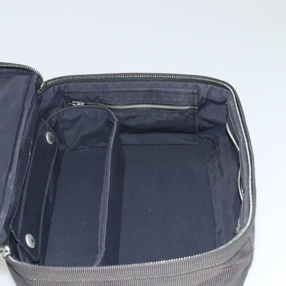 Hermes Vanity Herline Pouch Canvas, GRAY, CANVAS, Clutche & pouche