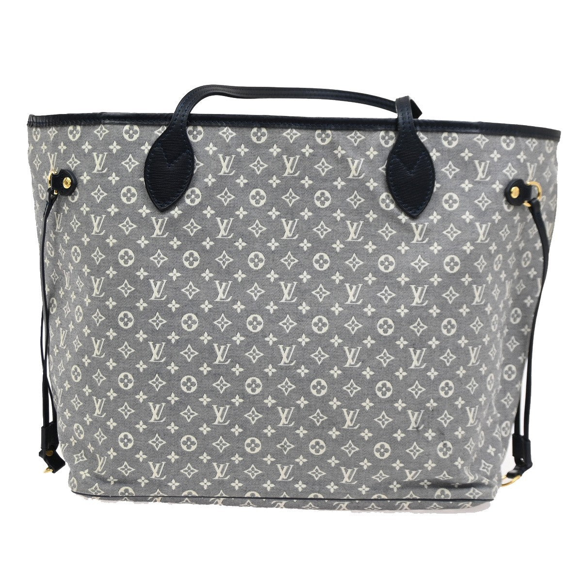 Louis Vuitton Neverfull Tote Monogram Idylle, GRAY, CANVAS, Tote bag