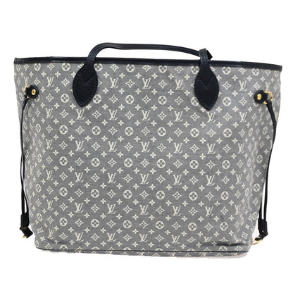 Louis Vuitton Neverfull Tote Monogram Idylle, GRAY, CANVAS, Tote bag